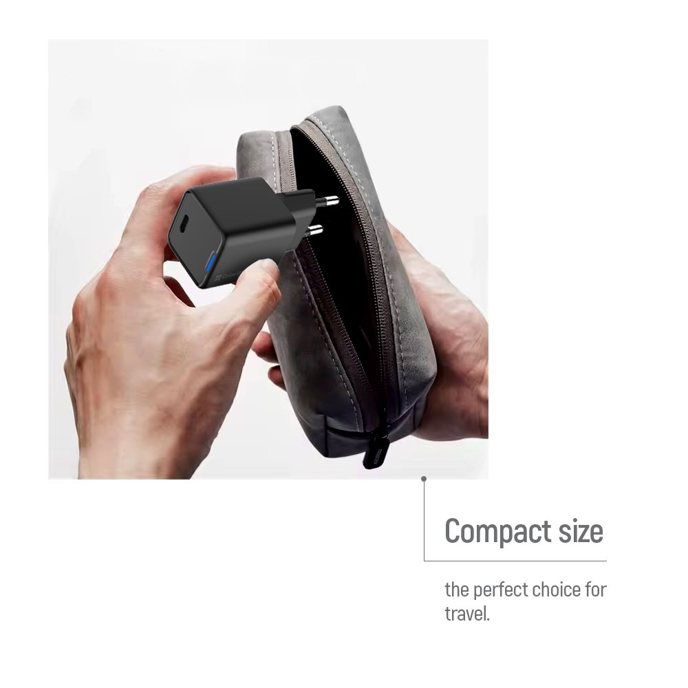 COLORWAY 1x USB-C/ síťová nabíječka/ GaN/ PD/ PPS/ 25W/ Černá