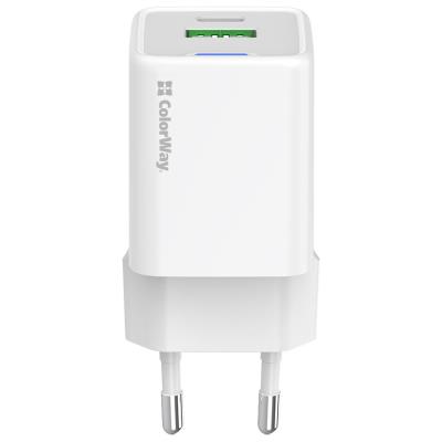 COLORWAY 1x USB-C/ síťová nabíječka/ GaN/ PD/ PPS/ QC/ 35W/ Bílá