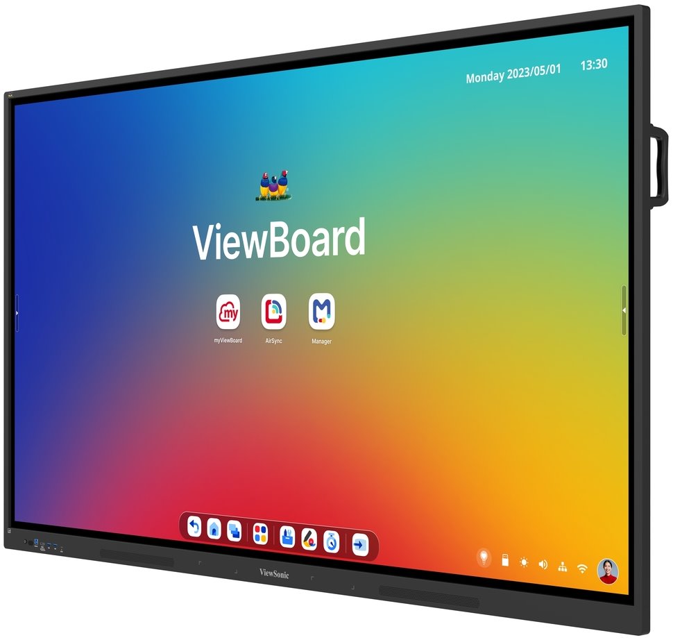 ViewSonic Multi Touch Display IFP6534 65" 40Multi touch,9H, 3840x2160, 450nits, 8G RAM/128GB,  HDMI, VGA ,DP,USB, RJ45