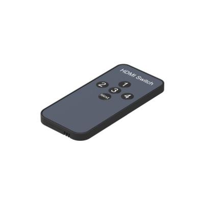 PremiumCord HDMI switch 4:1 s podporou rozlišení 4Kx2K@60Hz, 1080P, HDR, s ovládáním tlačítkem a dálkovým ovladačem