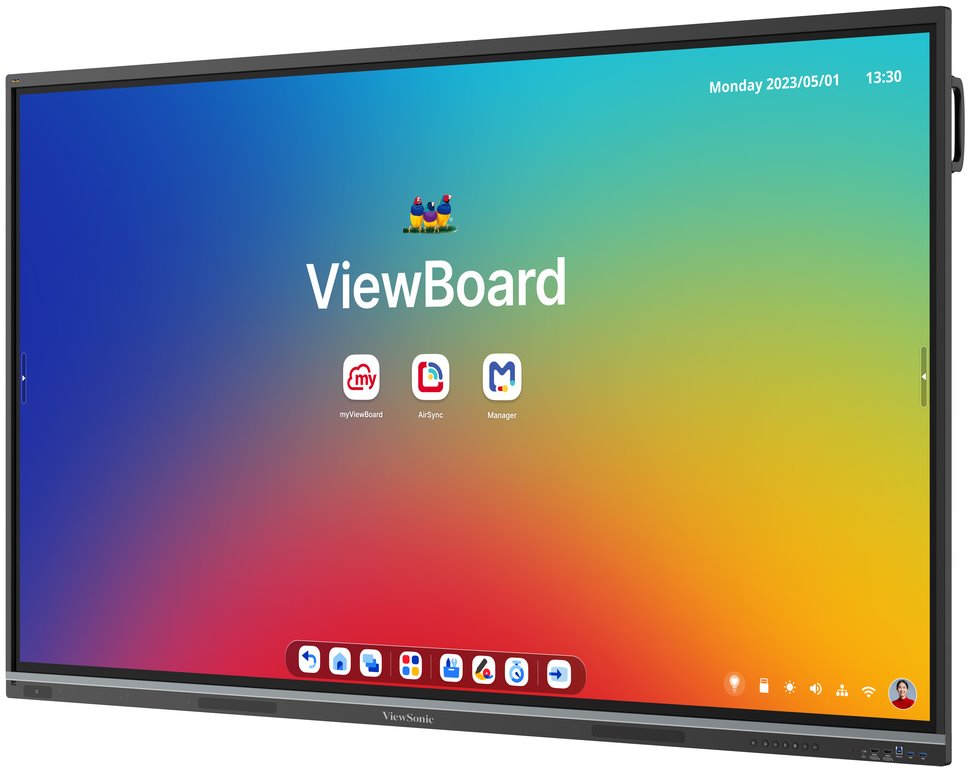 ViewSonic dotykový panel IFP8651 4K 86" Android 14 EDLA, 50 Multi touch,400nits,16G RAM/128GB,OPS slot,HDMI,VGA, DP,USB
