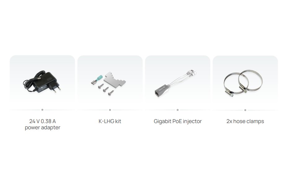 MikroTik LHG 5 ax, outdoor klient, anténa 24,5 dBi, 7°, GbE, 802.11a/n/ac/ax, L3 (5GHz)