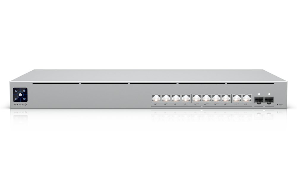 Ubiquiti UniFi Switch Pro XG 10 PoE - 10x 10GbE, 2x SFP+, Etherlighting, 10x PoE+++ (PoE budget 400W)