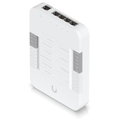 Ubiquiti UniFi Access Gate Hub - Rozbočovač, 4x PoE Out, 2x výstup Dry, 1x výstup 12V, 1x AUX, 5x vstup, 1x PoE++ In
