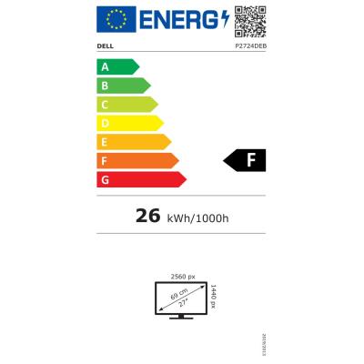 ROZBALENÉ - DELL P2724DEB/ 27" LED/ 16:9/ 2560x1440/ 1000:1/ 8ms/ QHD/ HDMI/ 3x USB/ 2x USB-C/ 2x DP/RJ-45/kamera/repro/3...