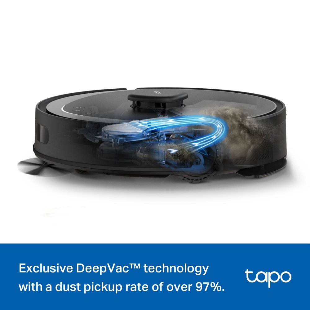TP-LINK Tapo RV30 Max Plus Robotický vysavač a mop + chytrá nabíjecí stanice s automatickým vyprazdňováním