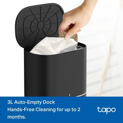 TP-LINK Tapo RV30 Max Plus Robotický vysavač a mop + chytrá nabíjecí stanice s automatickým vyprazdňováním