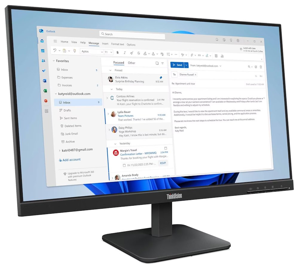 Lenovo S24-4e/ 23,8" VA/ 1920x1080/ 16:9/ 250cd/m2cmd/ 3000:1/ 4ms/ HDMI