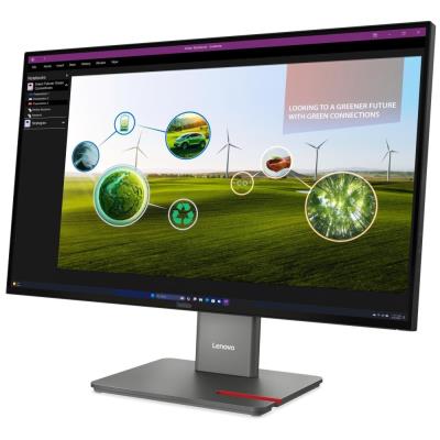 Lenovo P27Q-40 s MC60/ 27" ECO-IPS/ 2560x1440/ 16:9/ 350cd/m2cmd/ 1500:1/ 4ms/ HDMI/ DP/ USB/ VESA/ černý