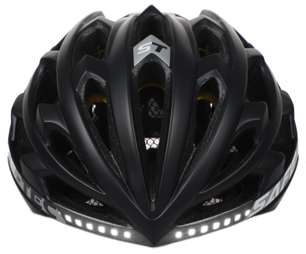 SAFE-TEC Chytrá Bluetooth helma/ Repro/ MIPS/ TYR3 Black-silver M