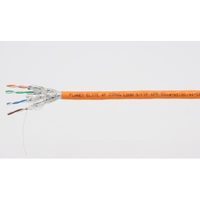 PLANET Elite kabel FTP, drát, Cat 7, 4pár, 600MHz, SFTP LS0H B2ca- stíněný každý pár, oranžový, Dca, balení 500m