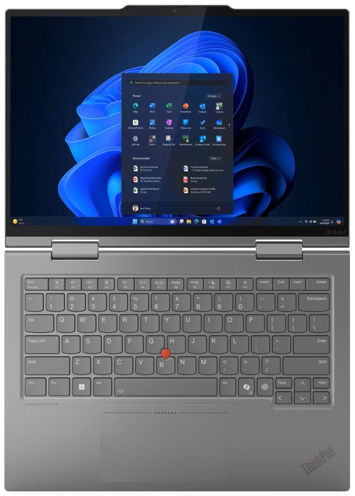 Lenovo X1 2-in-1 Gen 10/ Ultra 7-258V/ 32GB LPDDR5x/ 2TB SSD/ Intel Graphics/ 14"WUXGA,touch/ W11P/ šedý
