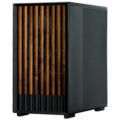 Zalman skříň P10 Namu / miniT/ 3x120mm fan / USB 3.0 / USB-C / dřevěné doplňky / černá