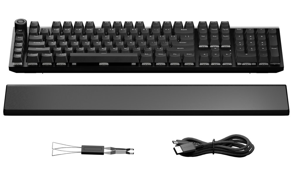 Be quiet! klávesnice LIGHT MOUNT Silent Linear / tichá / ARGB i LED pásky / 5 funk. kláves / lineární stisk / US / černá