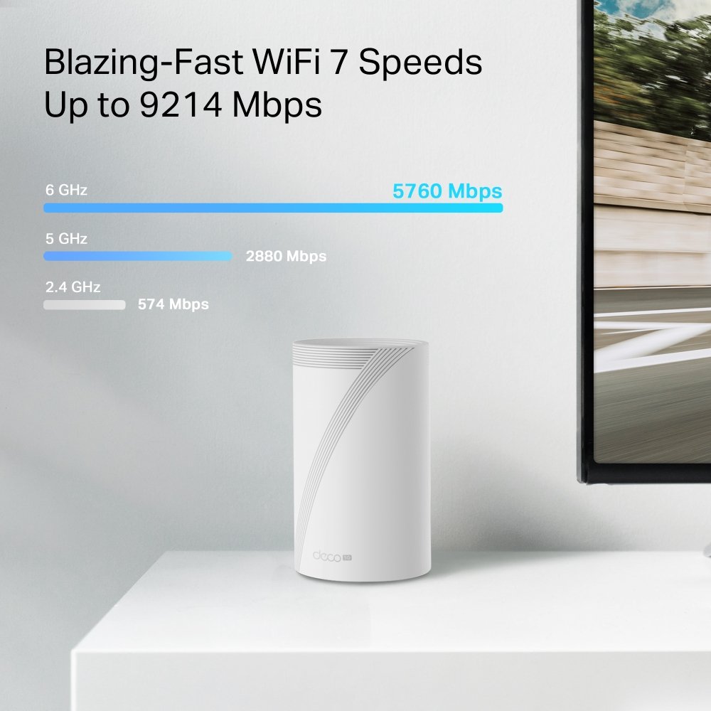 TP-Link Deco BE65-5G(1-pack) Mesh systém BE9300 s 5G modemem, WiFi 7, 3x 2.5GLAN, USB, 2,4/5/6GHz