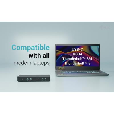 i-tec dokovací stanice USB-C Intelligent Triple Display Docking Station, Power Delivery 100W