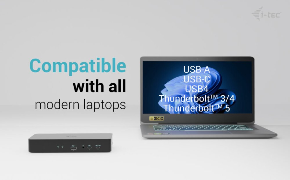i-tec dokovací stanice Universal Intelligent Dual Display Docking Station, Power Delivery 100W