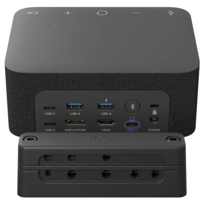 Logitech Logi Dock Focus Room Kit - Souprava pro video konference, černá
