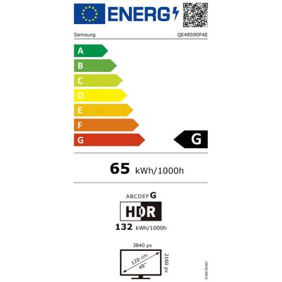 SAMSUNG SMART OLED TV 48"/ QE48S90F/ 4K Ultra HD 3840x2160/ DVB-T2/S2/C/ H.265/HEVC/ 4xHDMI/ 2xUSB/ Wi-Fi/ LAN/ G