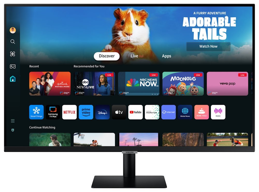 POŠKOZENÝ OBAL - Samsung Smart Monitor M5 32" / M50D / FullHD 1920x1080 / 16:9 / VA / 4ms / 60Hz / HDMI/USB/WiFi/BT/VESA/Repro