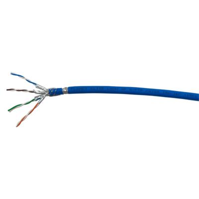 PLANET kabel SFTP, drát, Cat 6A, 4p, 500MHz, LS0H, stíněný každý pár, Planet Elite, modrý, Dca, 420m