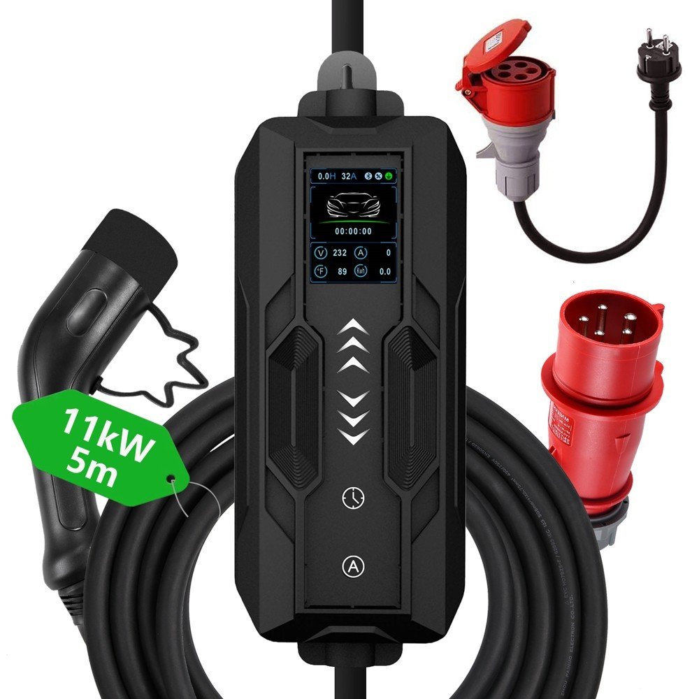 IMMAX cestovní nabíjecí stanice pro elektromobily EV/PHEV AC Type 2, 11 kW