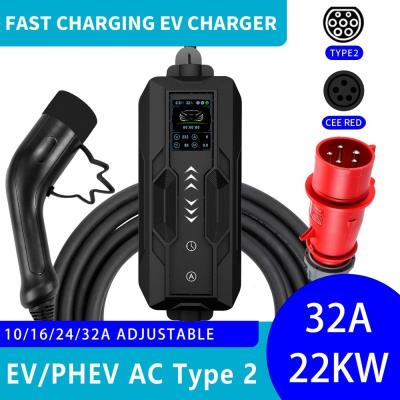 IMMAX cestovní nabíjecí stanice pro elektromobily EV/PHEV AC Type 2, 22 kW