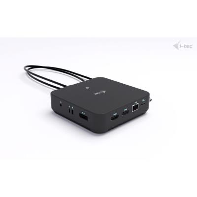 i-tec dokovací stanice USB-C DP Dual HDMI Docking Station, Power Delivery 100W + univerzální nabíječka 100W