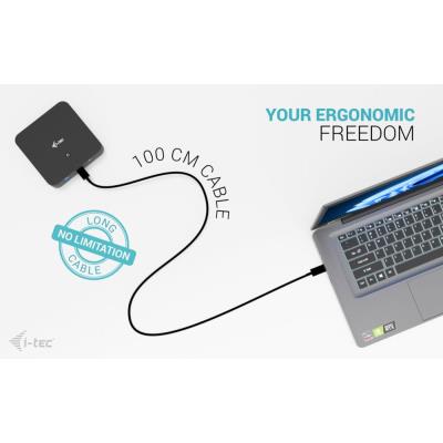 i-tec dokovací stanice USB-C DP Dual HDMI Docking Station, Power Delivery 100W