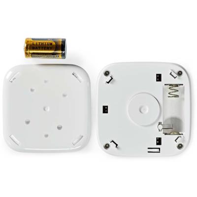 NEDIS Wi-Fi chytrý detektor kouře/ napájení z baterie/ hlasitost 85 dB/ výdrž snímače 10 let/ Android & iOS/ bílý