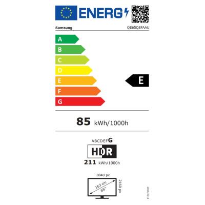 SAMSUNG SMART QLED TV 65"/ QE65Q8F/ 4K Ultra HD 3840x2160/ DVB-T2/S2/C/ H.265/HEVC/ 3xHDMI/ 2xUSB/ Wi-Fi/ LAN/ E