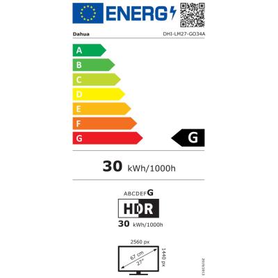 DAHUA 27" LED LM27-GO34A/ QD-OLED panel/ 2560x1440 (QHD)/ 0,03ms/ 400 cd/m2/ DP/ 2xHDMI/ PIVOT/ VESA 75x75