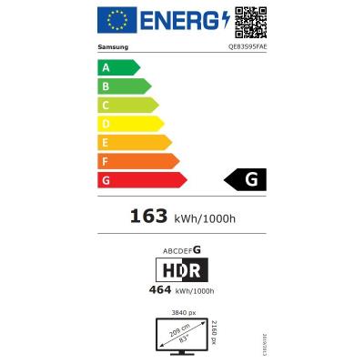 SAMSUNG SMART OLED TV 83"/ QE83S95F/ 4K Ultra HD 3840x2160/ DVB-T2/S2/C/ H.265/HEVC/ 4xHDMI/ 3xUSB/ Wi-Fi/ LAN/ G