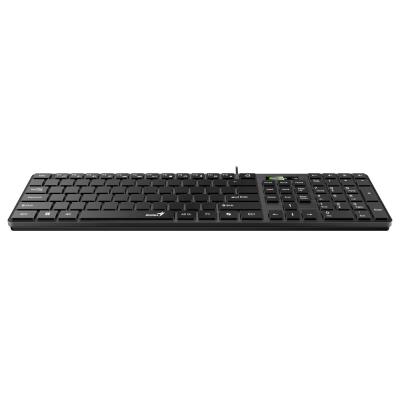GENIUS Slimstar K500 Education/ pro výuku psaní na stroji/ Drátová/ Copilot/ USB/ černá/ layout bez písmen