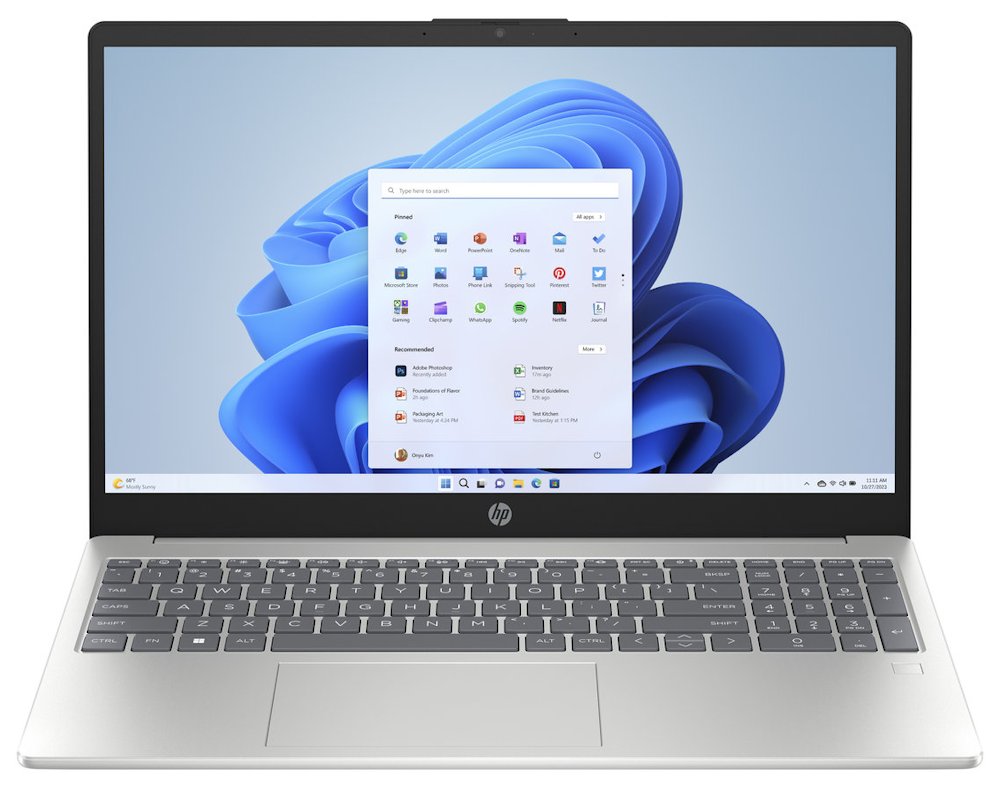 HP 15-fc0014nc/ Ryzen 5 7520U/ 16GB DDR5/ 512GB SSD/ Radeon Graphics/ 15,6"FHD,matný/ W11H/ stříbrný