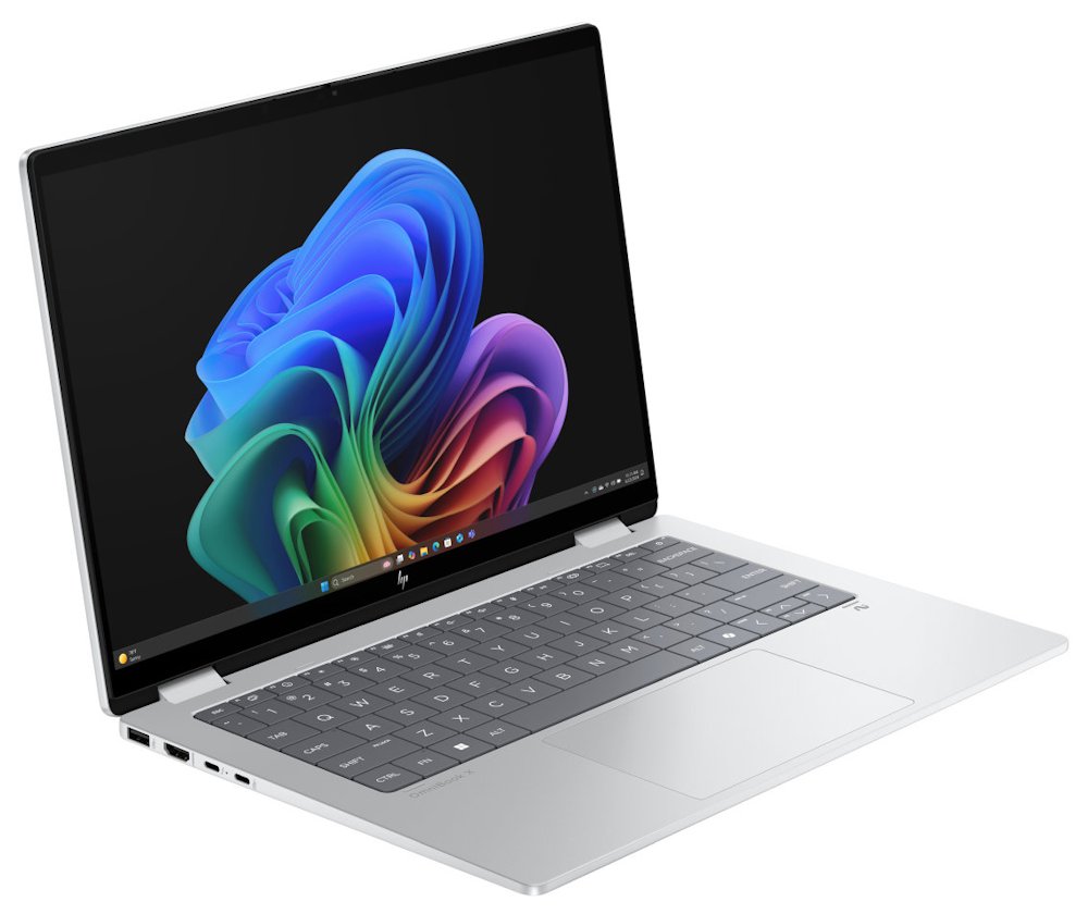 HP OmniBook X Flip AI 14-fm0003nc/ Core Ultra 7-258V/ 32GB DDR5/ 1TB SSD/ Intel Arc/ 14"3K,OLED,touch/ W11H/ stříbrný