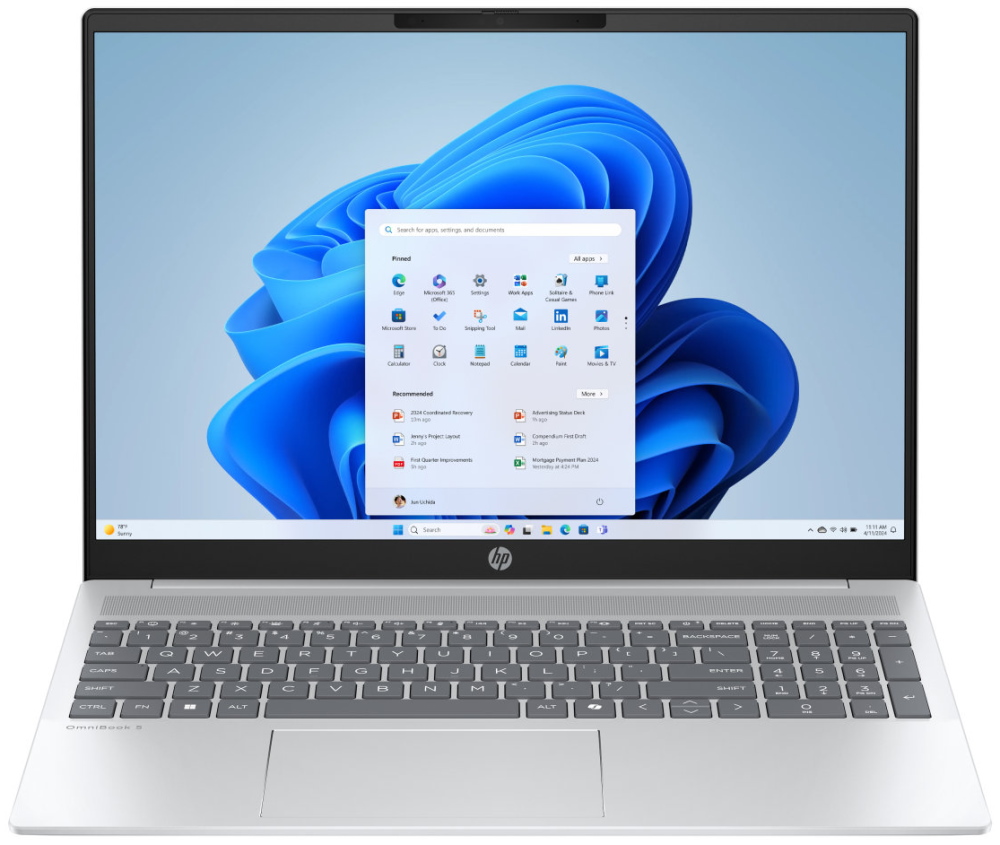HP OmniBook 5 AI PC 16-af1004nc/ Core Ultra 7-255U/ 32GB DDR5/ 1TB SSD/ Intel Graphics/ 16"2K,OLED/ W11H/ stříbrný