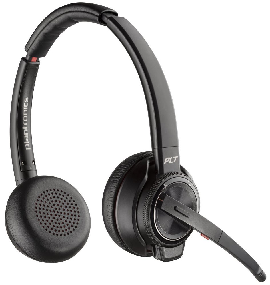 Poly Savi 8220 - Savi 8200 series - náhlavní souprava - náhlavní - DECT / Bluetooth - bezdrátový