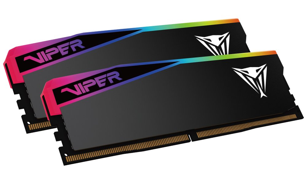 PATRIOT VIPER RGB Elite 5 Ultra 48GB DDR5 8000MT/s / DIMM / CL52 / XMP 3.0 / 1,4V / Kit 2x 24GB