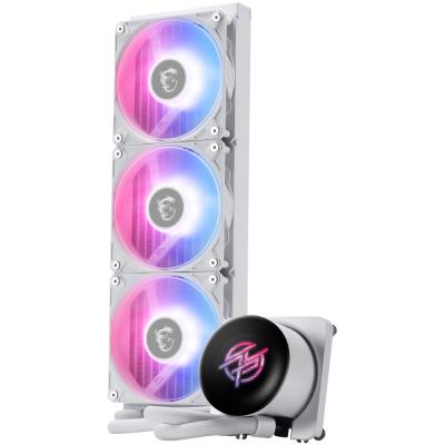 MSI vodní chladič CPU MPG CORELIQUID P13 360 WHITE/ 3x 120mm ARGB fan/ 2,1" display / bílý