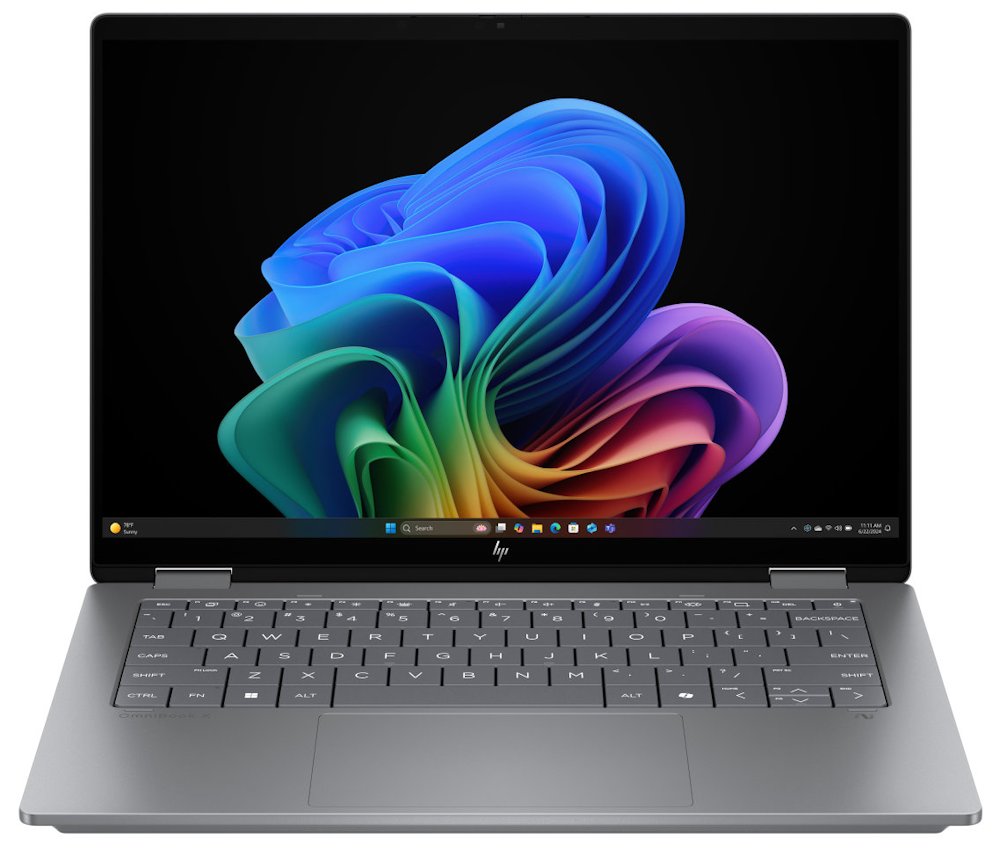 HP OmniBook X Flip AI 14-fk0000nc/ Ryzen AI 5 340/ 16GB DDR5/ 1TB SSD/ Radeon Graphics/ 14"WUXGA,touch/ W11H/ stříbrný