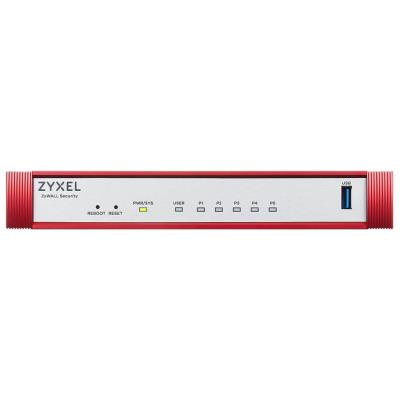 Zyxel USG FLEX 50 HP, 5 Gigabit user-definable ports, 1*1G PoE+, 1*USB with 1 YR Entry Defense Pack