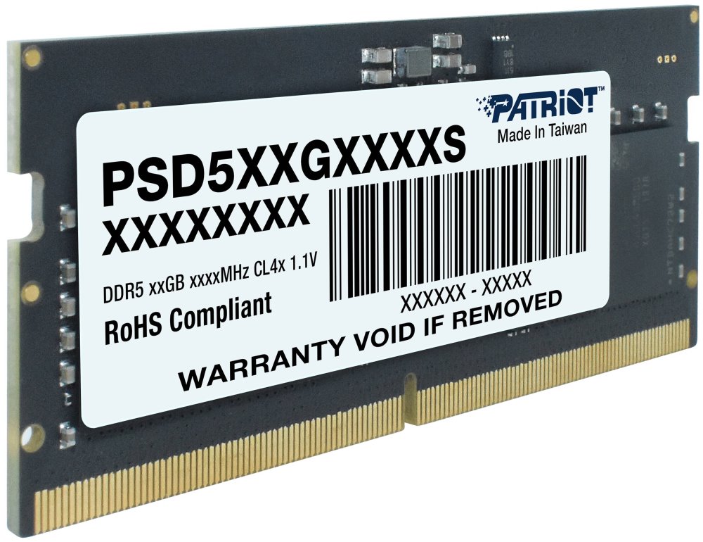 PATRIOT Signature Line 32GB DDR5 5600MT/s / SO-DIMM / CL46 / 1,1V