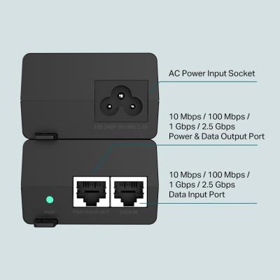 TP-Link POE260S 2,5 Gigabitový PoE injektor, 802.3af/at, 30W