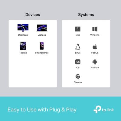 TP-Link UH3020C Dokovací stanice 1x USB-C na 3 porty s HDMI 4K při 60Hz, 100W PD, 1× USB-A