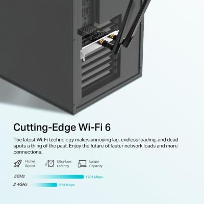 TP-Link Archer TX20E AX1800 Dual-Band Síťová karta, WiFi 6, Bluetooth 5.2, 574Mbps 2.4GHz/ 1201Mbps 5GHz, PCIe