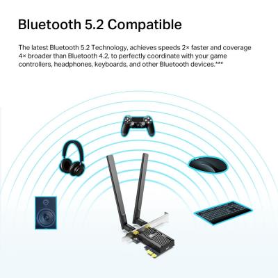 TP-Link Archer TX20E AX1800 Dual-Band Síťová karta, WiFi 6, Bluetooth 5.2, 574Mbps 2.4GHz/ 1201Mbps 5GHz, PCIe