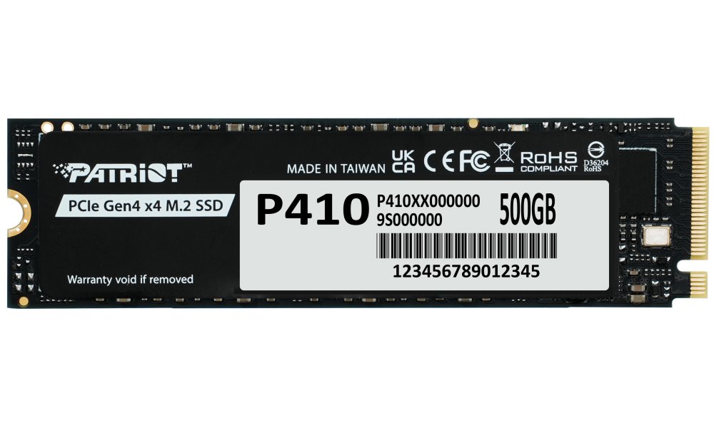 PATRIOT P410 500GB SSD / Interní / M.2 PCIe Gen4 x4 NVMe / 2280