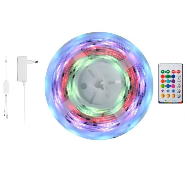 POŠKOZENÝ OBAL - IMMAX NEO LITE SMART LED pásek/ 48W/ Wi-Fi/ IP65/ RGB/ CCT barevný/ 406lm/m/ 2700-6500 K/ stmívat./ DO+Music/...