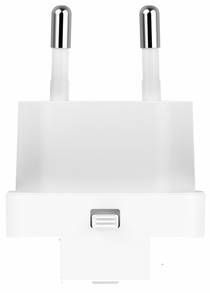 Swissten cestovní adaptér GaN USB-C + USB-A 45w výměnné vidlice (US, EU, UK) bílý